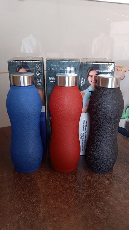 Stainless Steel Water Bottle (1000ML / Mix Colour / 1 Pc / Crocodile)