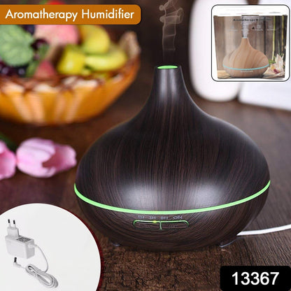 Aromatherapy Humidifier with 7 Colourful LED Light Change (500 ML Capacity / Without Remote)