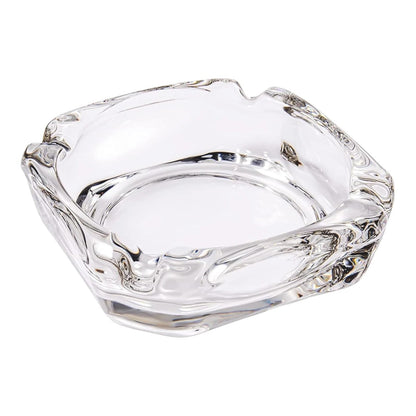 Glass Brunswick Crystal Quality Cigar Cigarette Ashtray Round Tabletop for Home Office Indoor Outdoor Home Decor