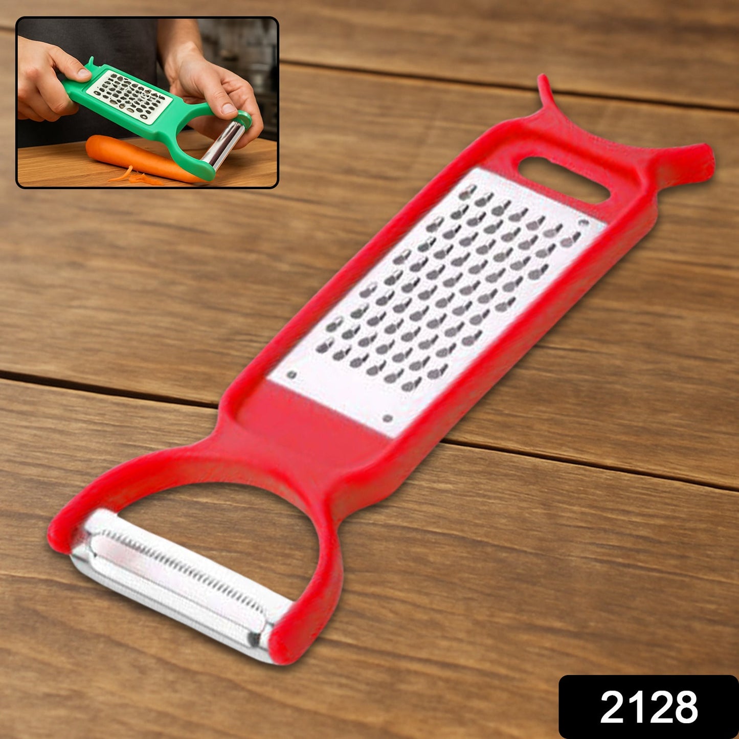 ﻿Kitchen 3 in 1 Multi Purpose Vegetable Peeler Grater Cutter for Food Preparation
