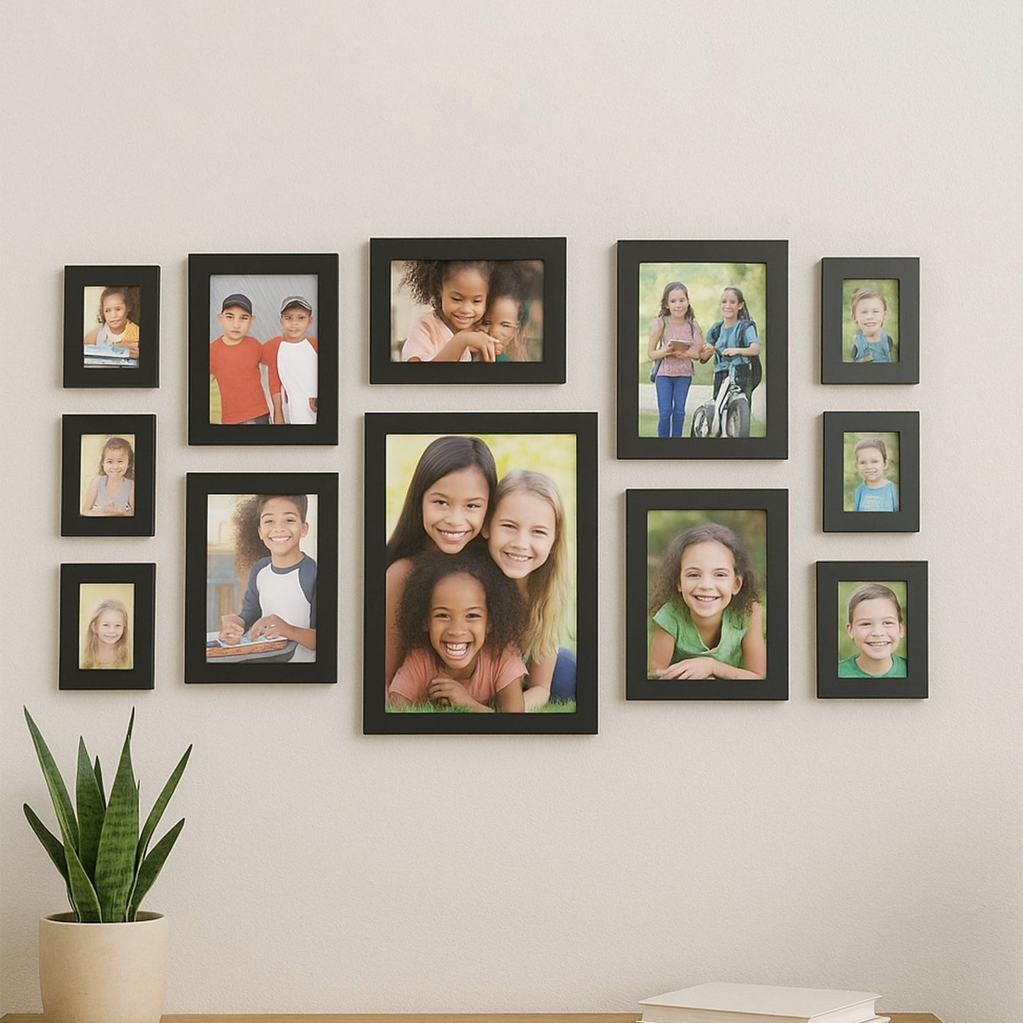 Wall Crest 12-Piece Photo Frame Collection