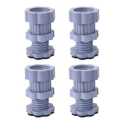 Adjustable Anti-Vibration Washing Machine Support Stand – Non-Slip PVC Lifting Stand (4 Pc Set)