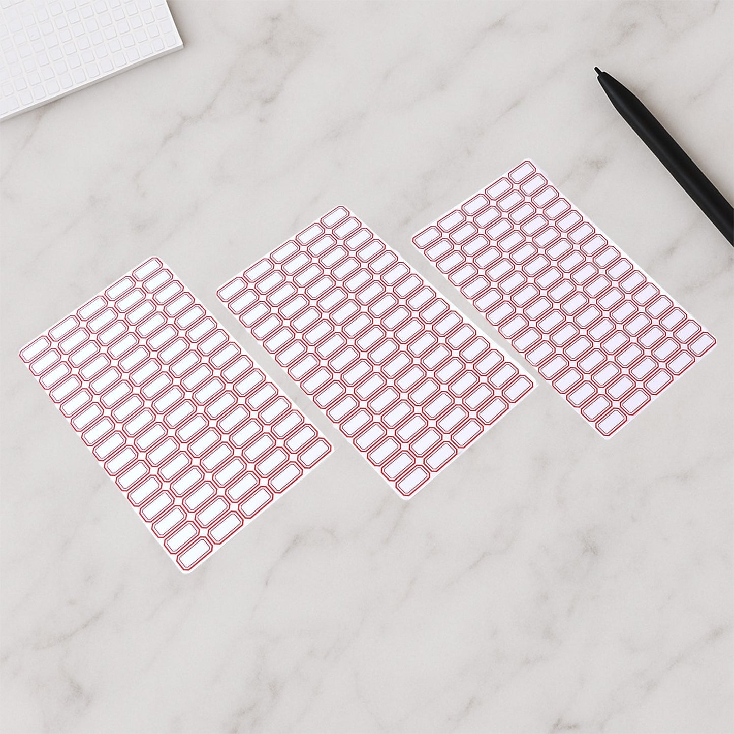 Multipurpose Blank Label Sticker Sheets (50 Sheet Set)