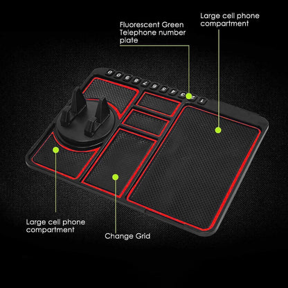 Car Dashboard Mat & Mobile Phone Holder Mount