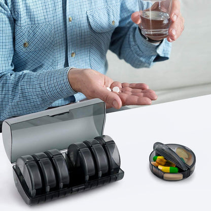 Weekly Pill Organizer 2 Times a Day Travel 7 Day Pill Box Twice a Day Daily Medicine Pill Case with Large Compartments
