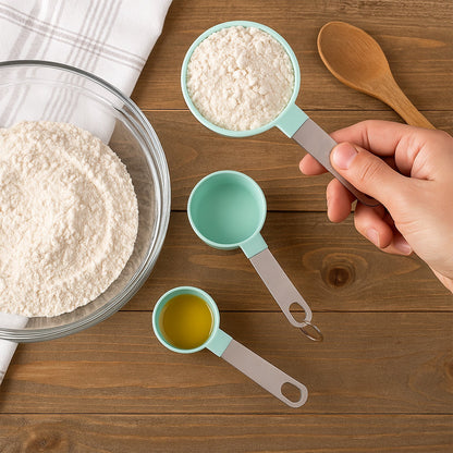 Measuring Cups Set 1/3 Cup (78 ml), 1/4 Cup (59 ml), 1/8 Cup (30 ml)