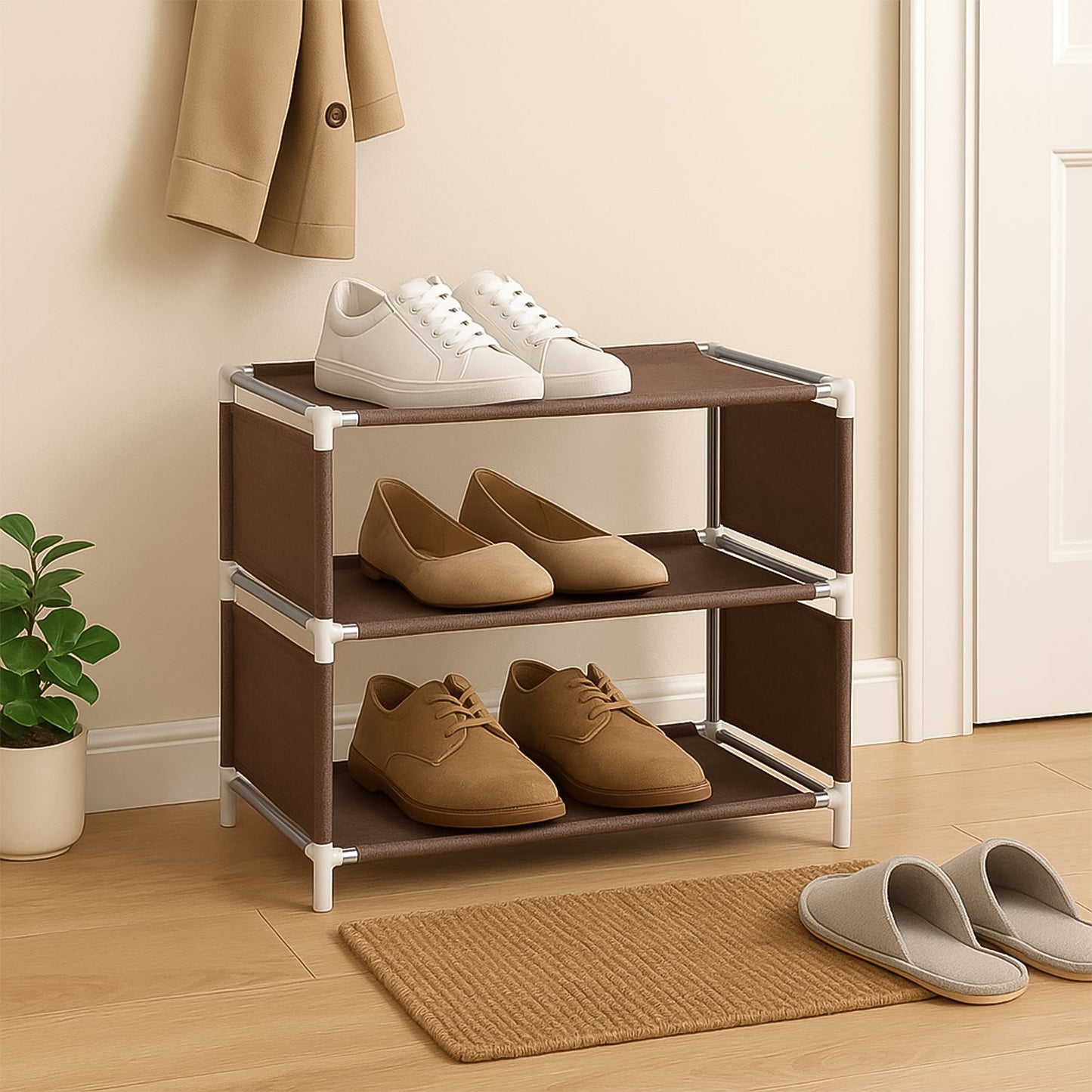 Modular Fabric Shoe Rack 3layer