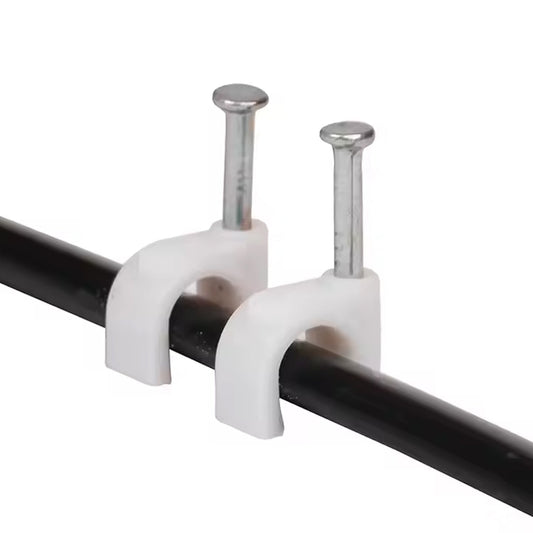 8mm Nail Cable Clips Set (50 Pc)