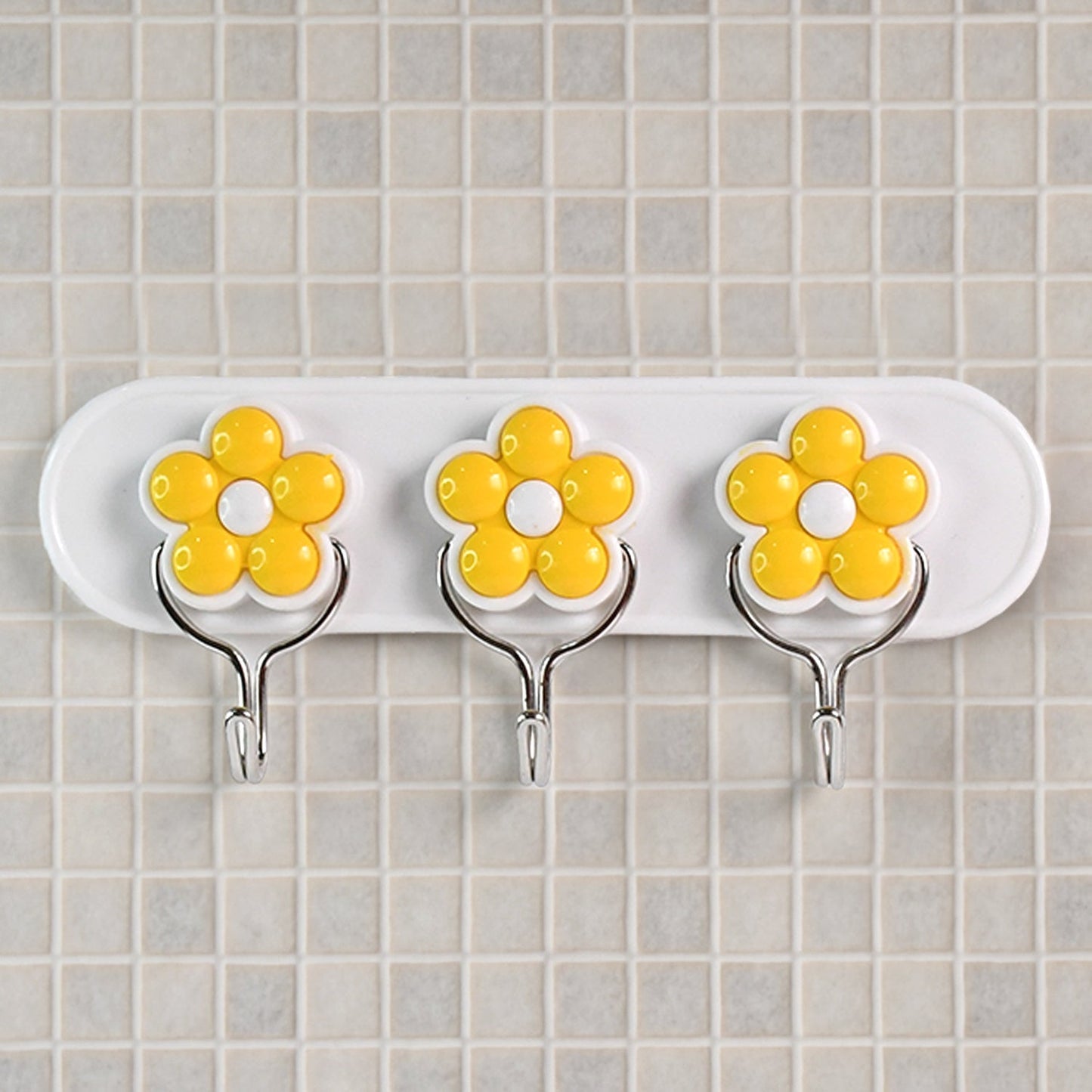 Multipurpose Strong & Hook Self-Adhesive hooks for wall Heavy Plastic Hook  (1 Pc)