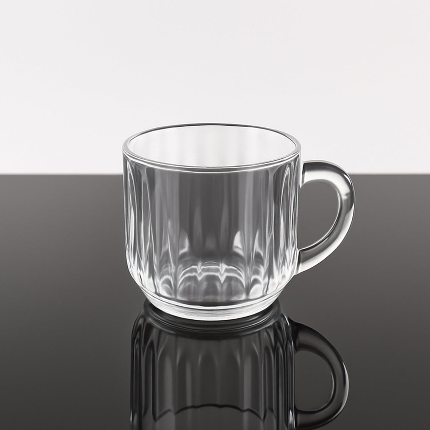 Unbreakable Transparent Plastic Tea Cups (Set of 6 Pc)