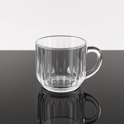 Unbreakable Transparent Plastic Tea Cups (Set of 6 Pc)