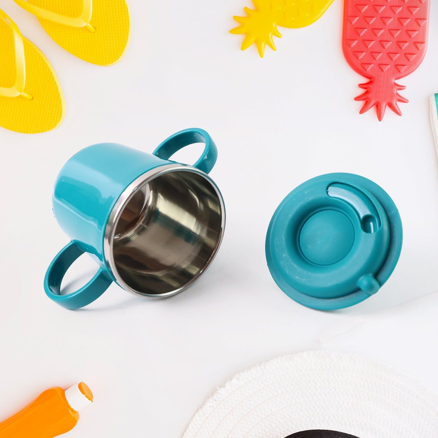 Supermom Kids Sporty Sipper Mug with Straw and Dual Handles Approx 300ml (1 Pc)