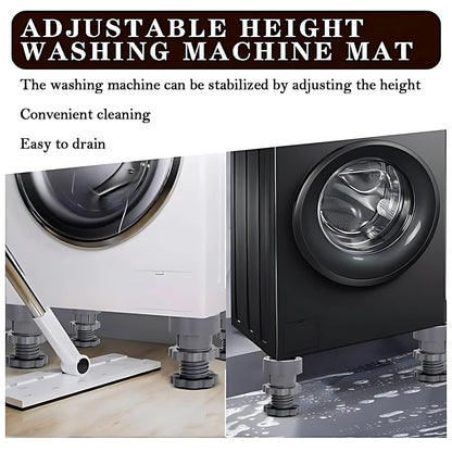 Adjustable Anti-Vibration Pads for Washing Machine and Refrigerator Base (4 Pc)