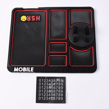 Car Dashboard Mat & Mobile Phone Holder Mount