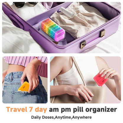 Color-Coded 7 Day Pill Box