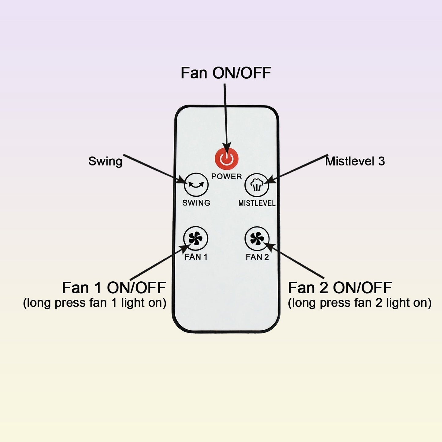 Electric Fan Desktop Double-Head Powerful Air Cooler (1 Pc / With Remote / Plug and Play)