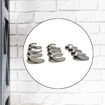 Plastic Multipurpose Wall hanging hook (12 Pcs Set / Mix Design)