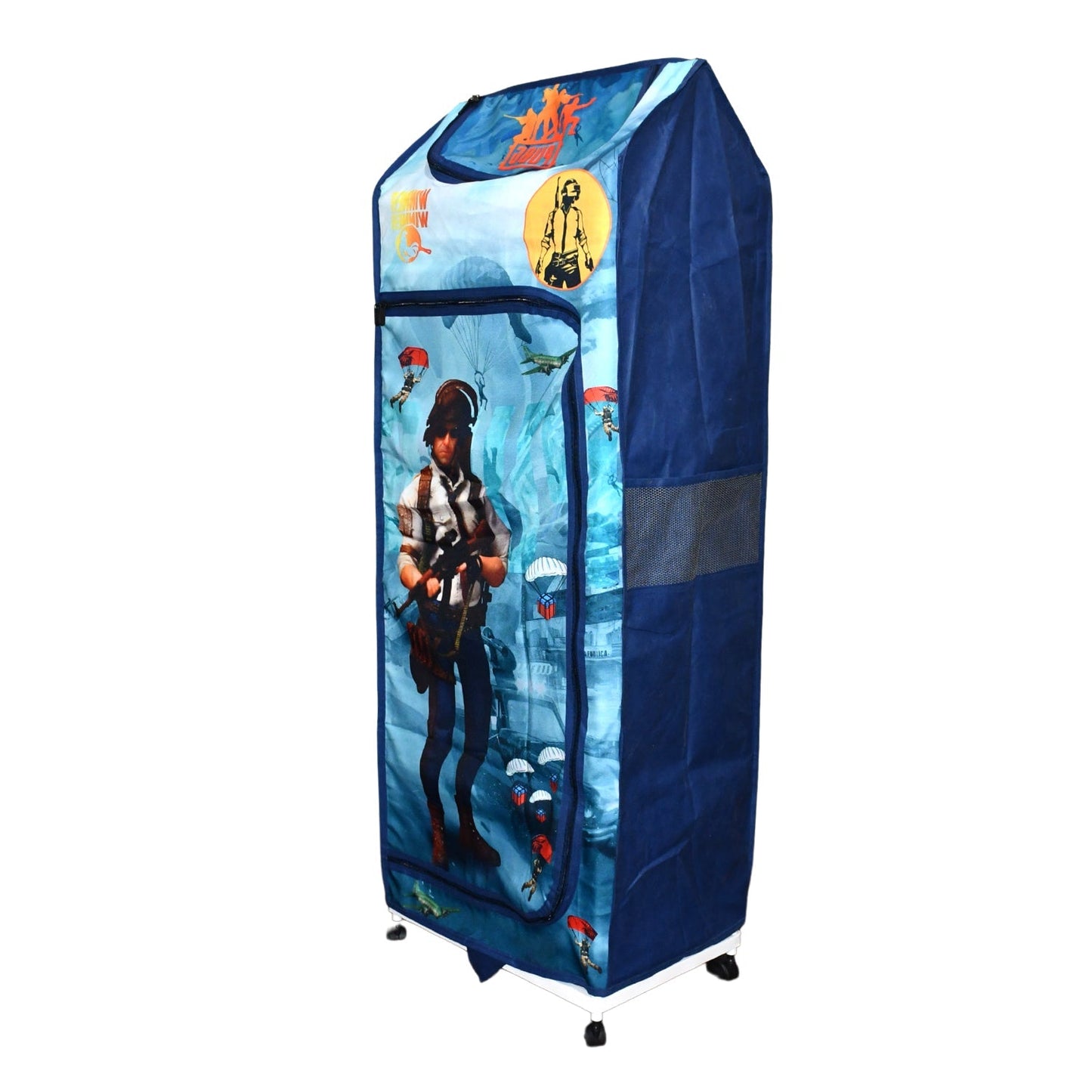 Multi Purpose Foldable Baby Wardrobe / Toy Box 5 Shelves Cartoon Printed