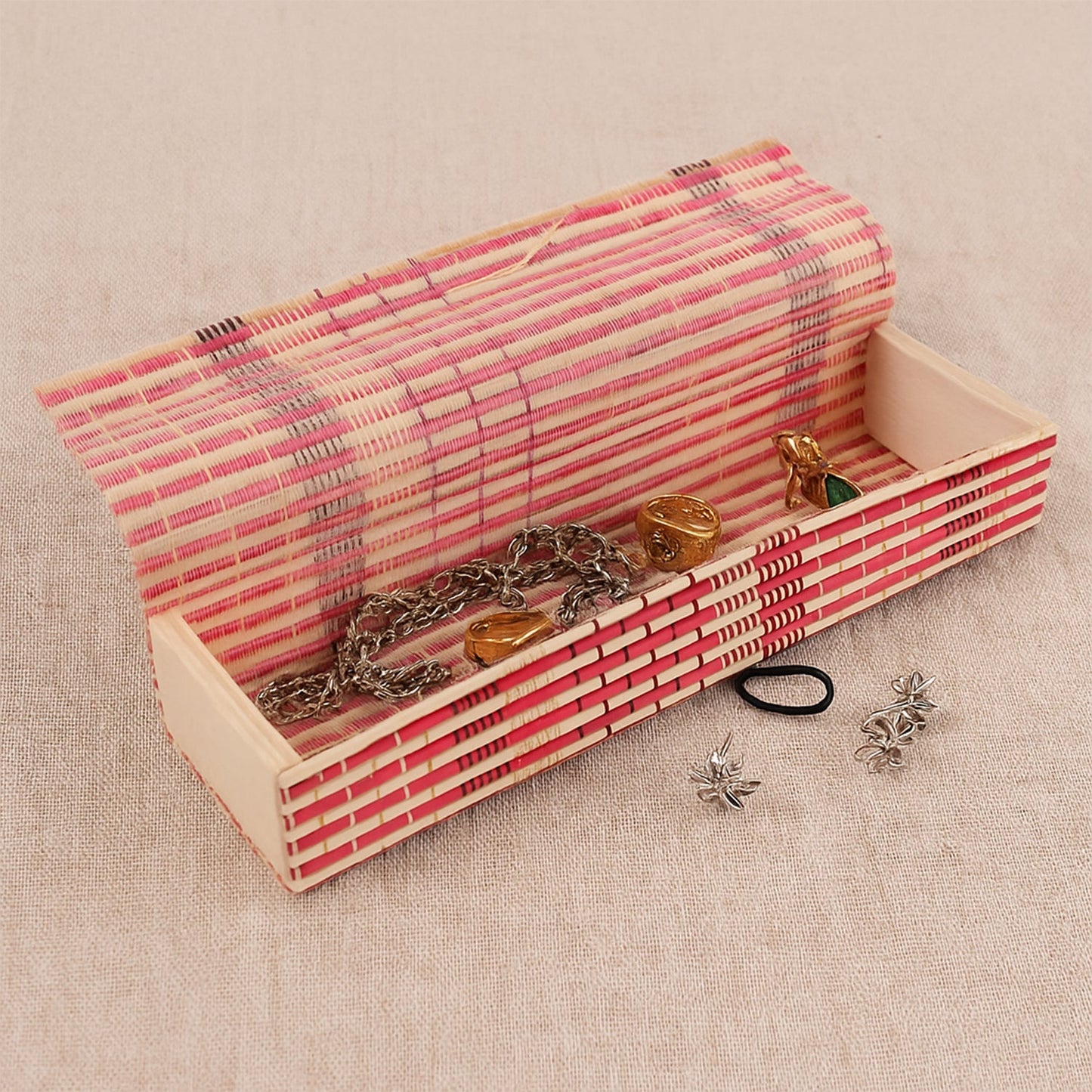 Bamboo Mat Desktop Organizer