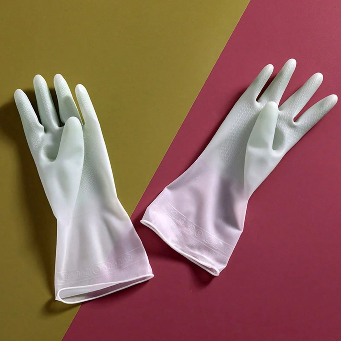 Latex Household Gloves (2 Pair / Mix Color)