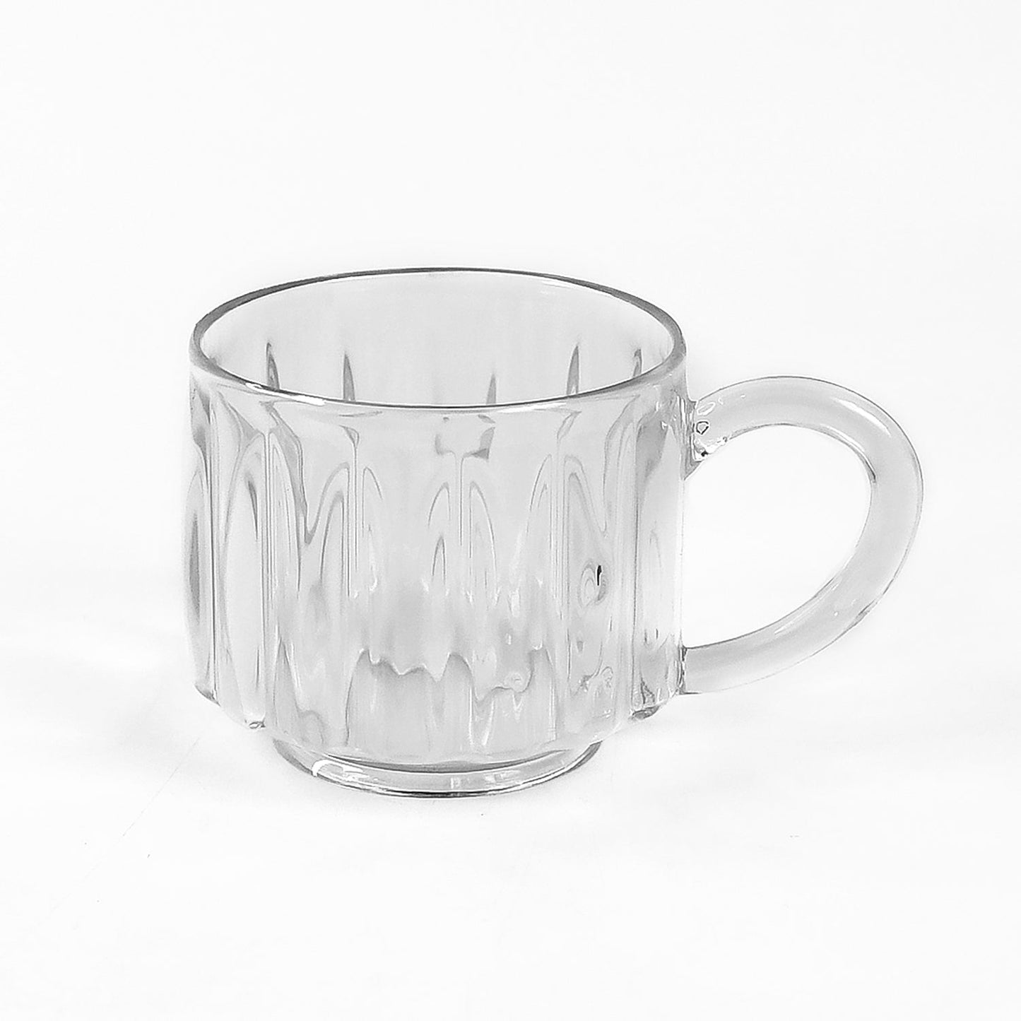 Unbreakable Transparent Plastic Tea Cups (Set of 6 Pc)