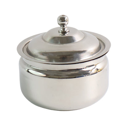 Glossy Finish Ghee Pot with Spoon