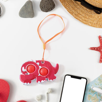 Silicone Push Pop Bubble Fidget Toy Keychain (1 Pc)