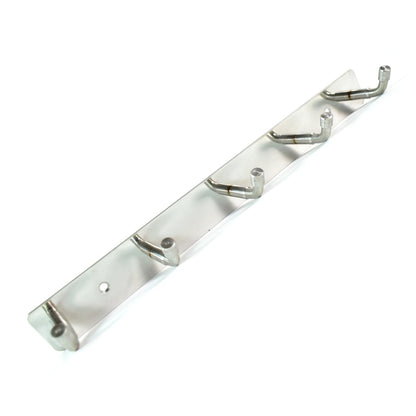 Stainless Steel Wall Mounted Coat 5 Hook Rack (26x3 / 1 Pc)