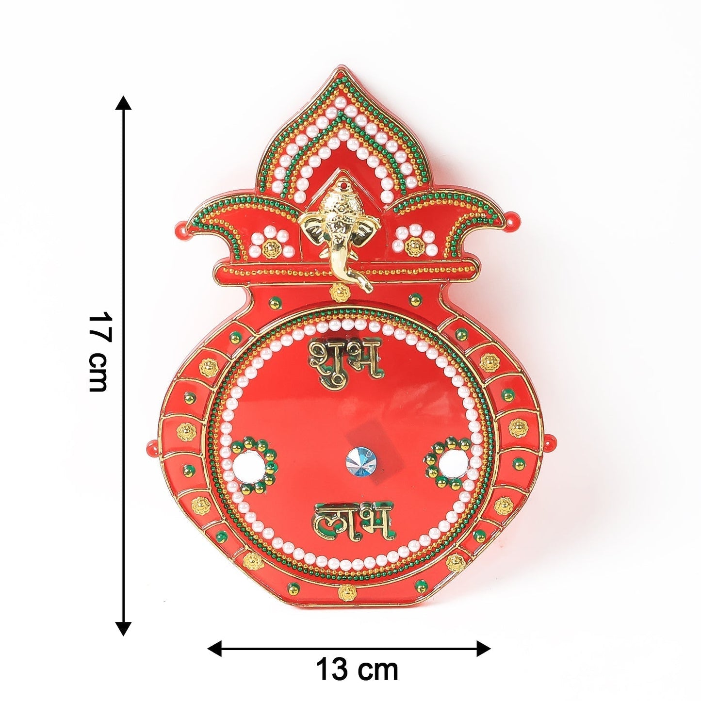 Decorative Kalash Wall Hanging with Shubh Labh (1 Pc)