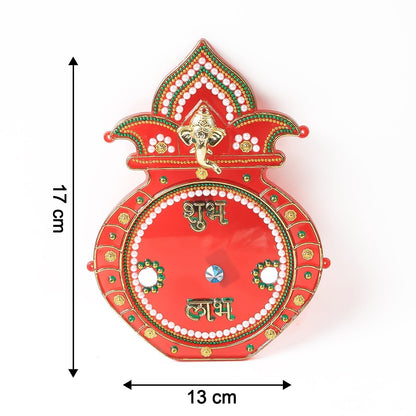 Decorative Kalash Wall Hanging with Shubh Labh (1 Pc)