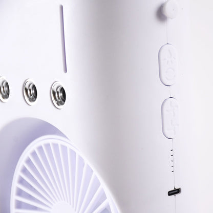 Portable Tower Mist Spray Cooling Fan, Air Cooling Fan (1 Pc)