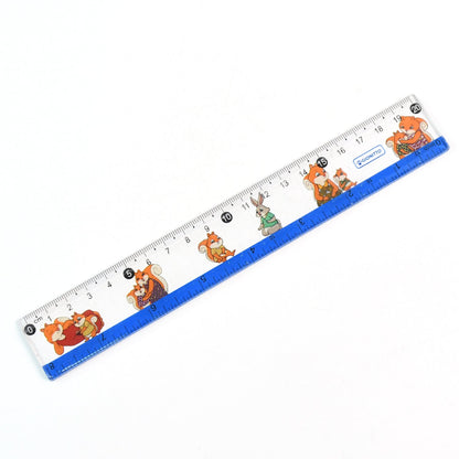 Cartoon Printed Plastic Ruler 20 cm (1 Pc)