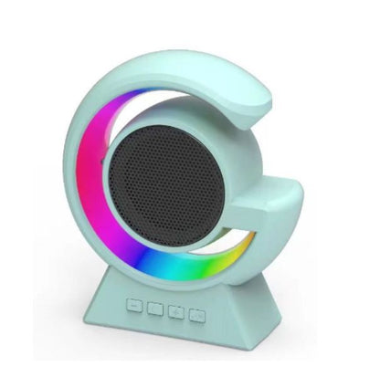 BX 39 Wireless Hidden Mini G Speaker: Multifunctional Desktop Sound System with Colorful Atmosphere Lamp & Nightstand/USB Chargeable
