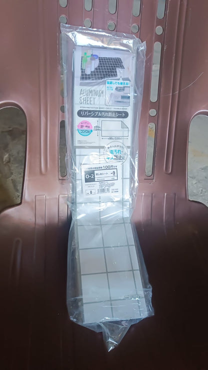 Aluminium Kitchen Wall Sheet Aluminium Without Adhesive (3 Pc / 50x90 Cm)