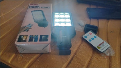 High-Power Solar LED Street Light with Motion Sensor & Remote Control