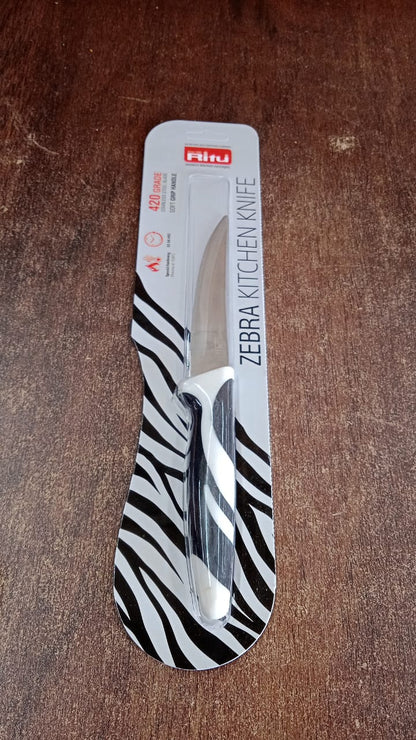 Ritu  Sharp Stainless Steel Blade Zebra Kitchen Knife