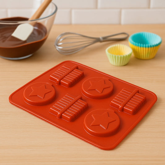 6 Cavity Silicone Mold Tray: Perfect for Chocolates, Cakes & More!