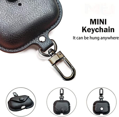 AirPod Pro/Pro 2 Case Leather Style Shockproof with Loss Prevention Clip for Apple Air-Pods Pro Wireless Charging Case For Airpods (Random Colour)