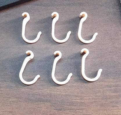 Self-Stick Plastic Hooks