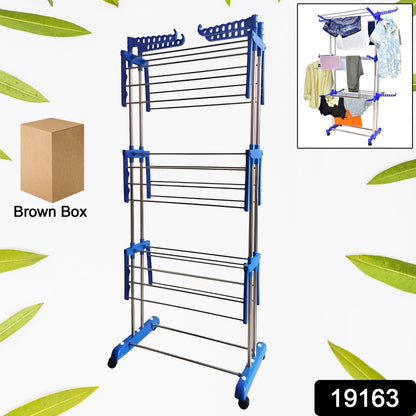 Foldable Stainless Steel Clothes Drying Stand Rack