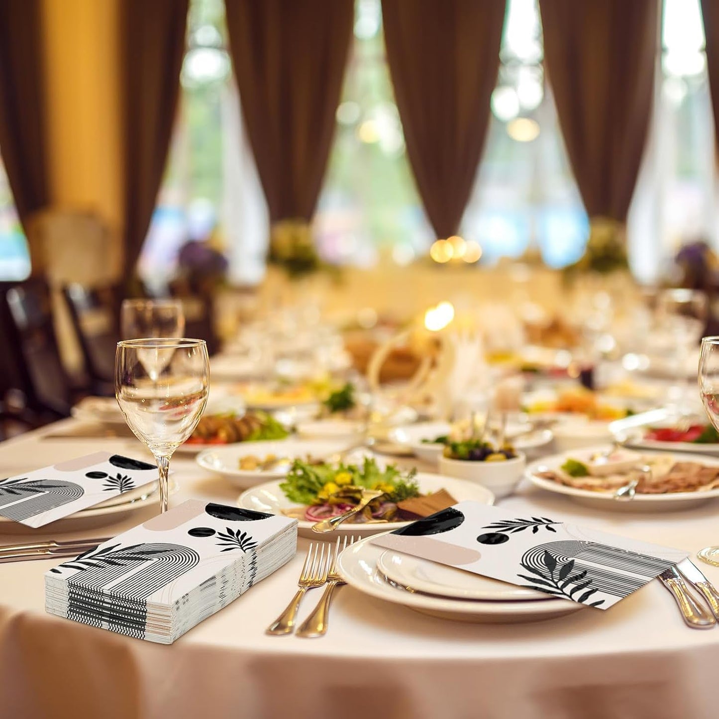 Premium Disposable Paper Napkins Approx 100 Pcs