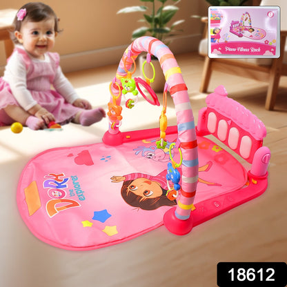 2in1 Baby Kick and Play Piano Gym Mat & Fitness Rack (1 Set)